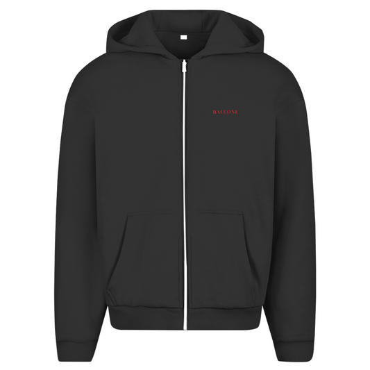 BISTECCA - oversized zipper hoodie