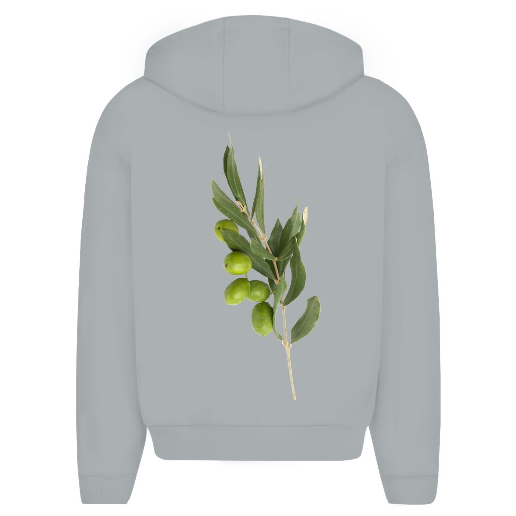 OLIVE - oversize zipper Hoodie