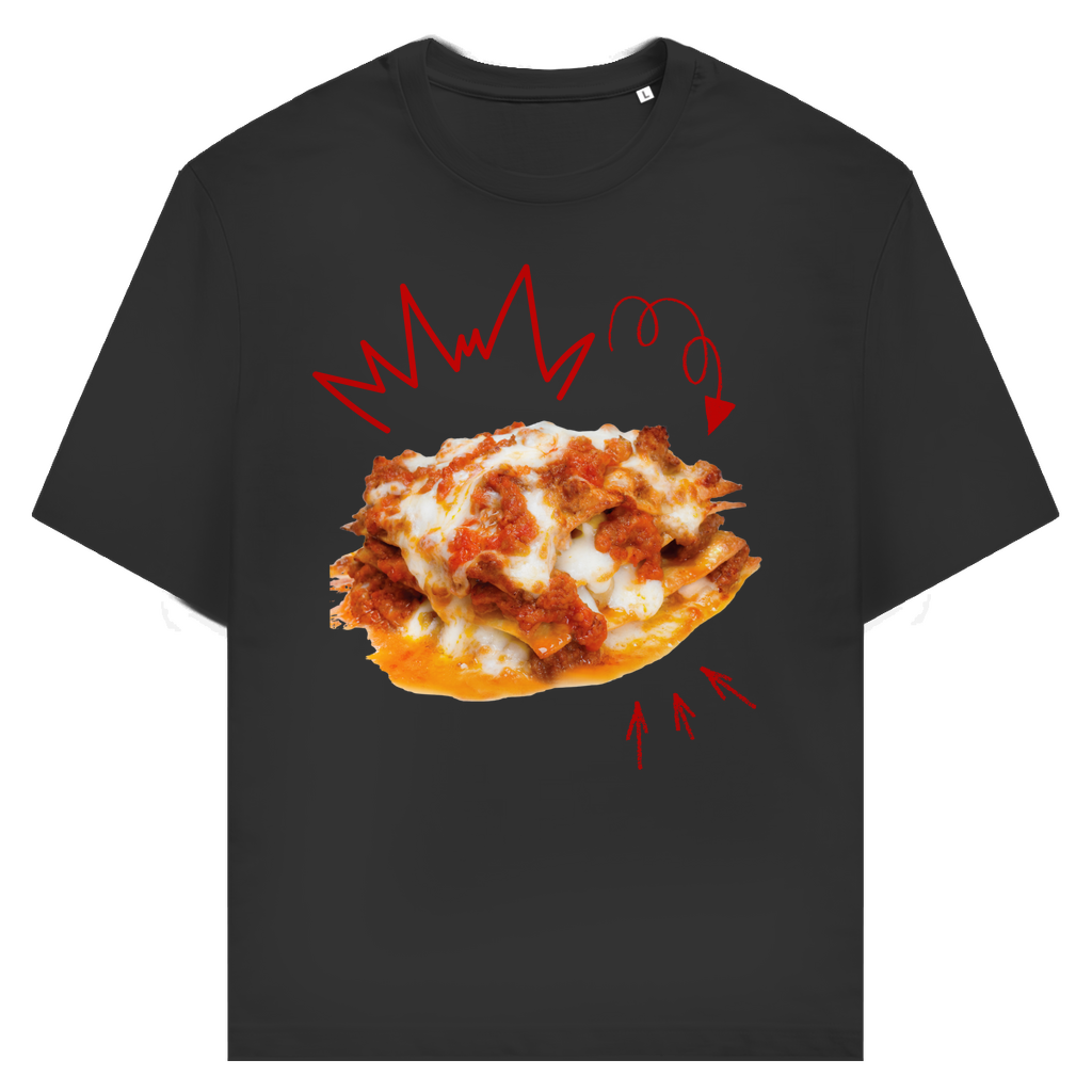 The Lasagna Lover edition – 3 Schichten purer Stil hoodie weiss & t-shirt schwarz & socks