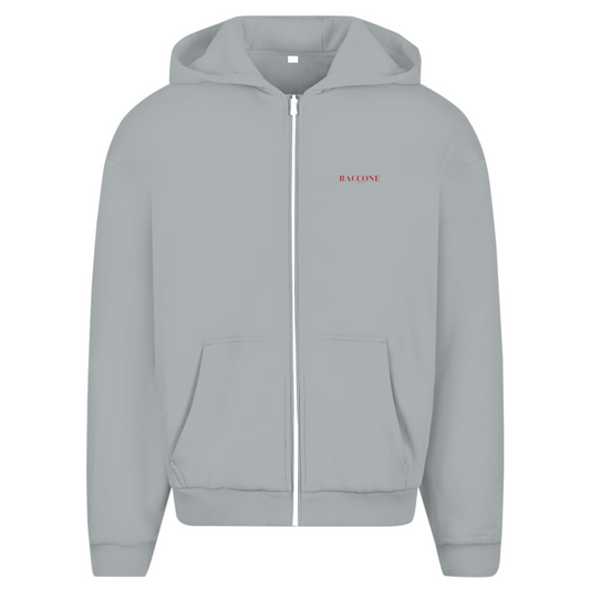 CAVIALE - RESPECT THE BITE - oversize zipper Hoodie