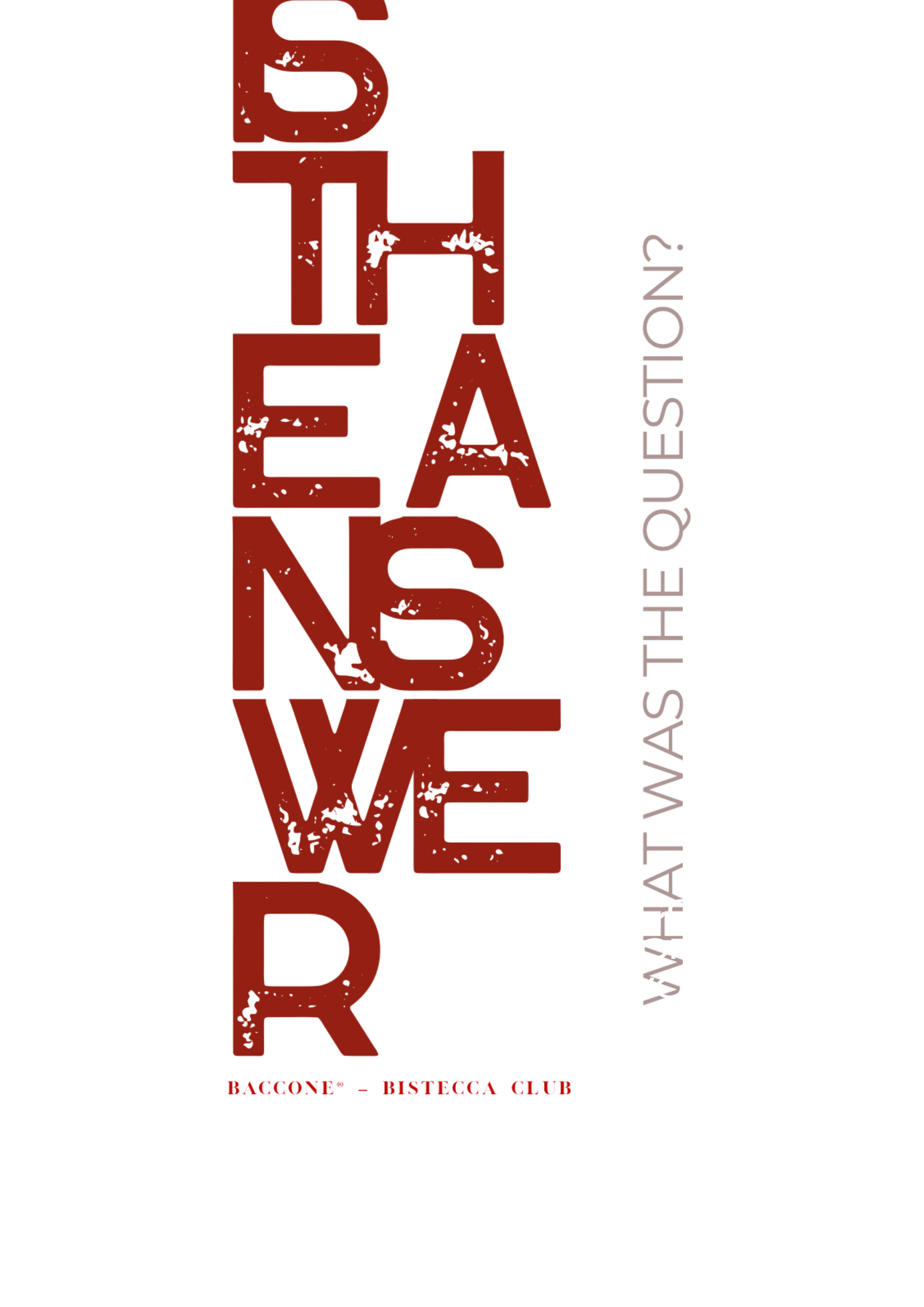 Meat is the answer - oversize