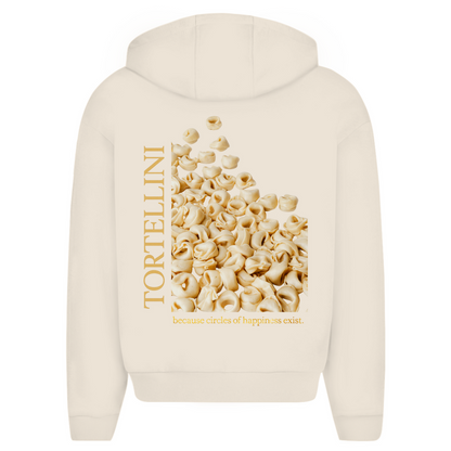 TORTELLINI - circles of happiness - oversize zipper hoodie