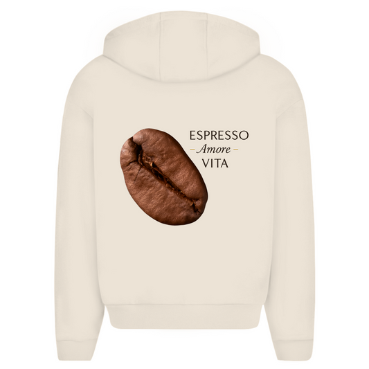 CHICCO DI CAFFÈ - oversize zipper Hoodie