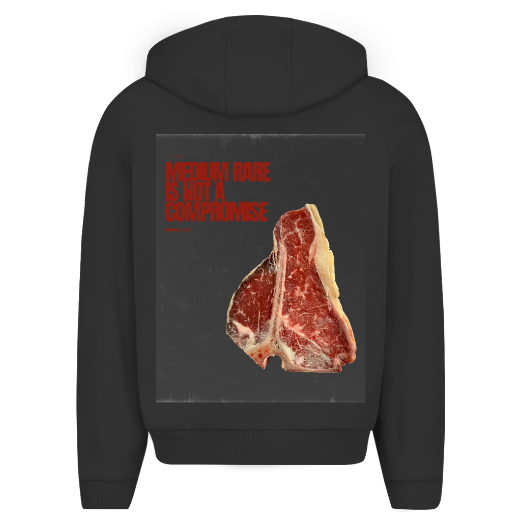 BISTECCA - MEDIUM RARE - oversize zipper Hoodie