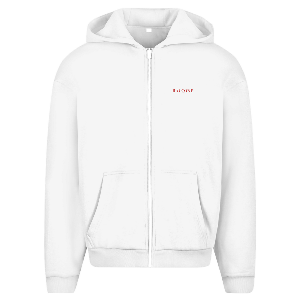 OSTRICIA - oversized zipper hoodie