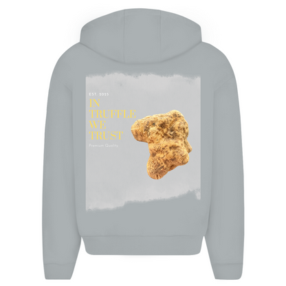 IN TRUFFLE WE TRUST - oversized zipper hoodie
