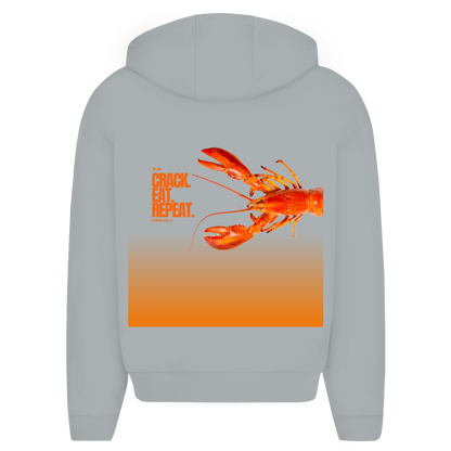 Lobster statement - oversized zipper hoodie