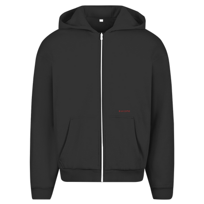 Ostrica - oversized zipper hoodie
