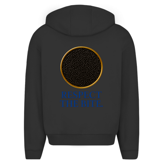 CAVIALE - RESPECT THE BITE - oversized zipper hoodie