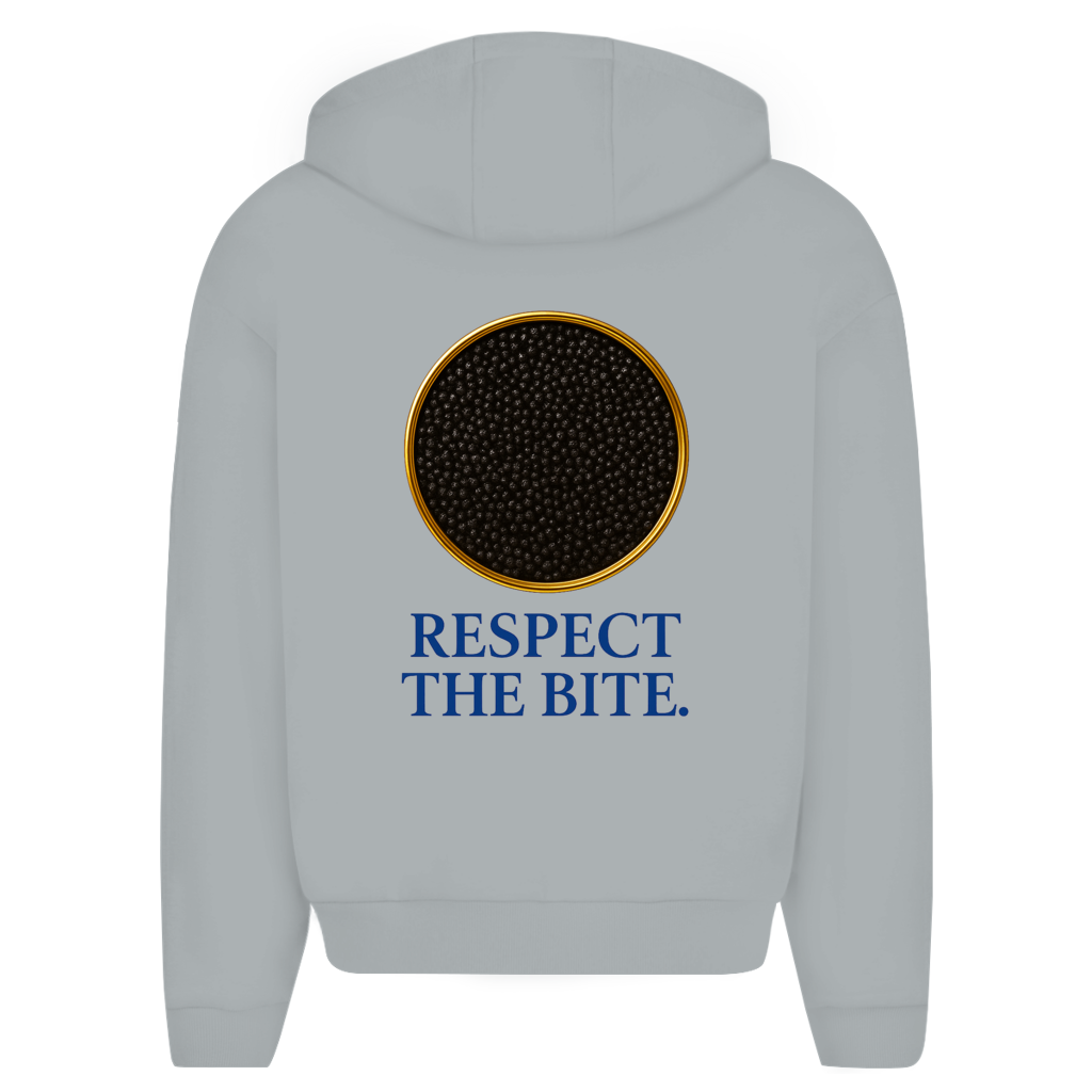 CAVIALE - RESPECT THE BITE - oversized zipper hoodie