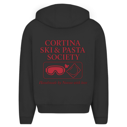CORTINA SKI and PASTA - oversized zipper hoodie