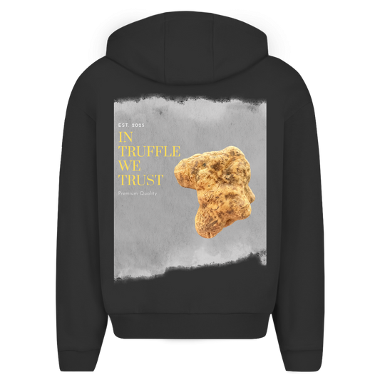 In Truffle we trust - oversized zipper hoodie