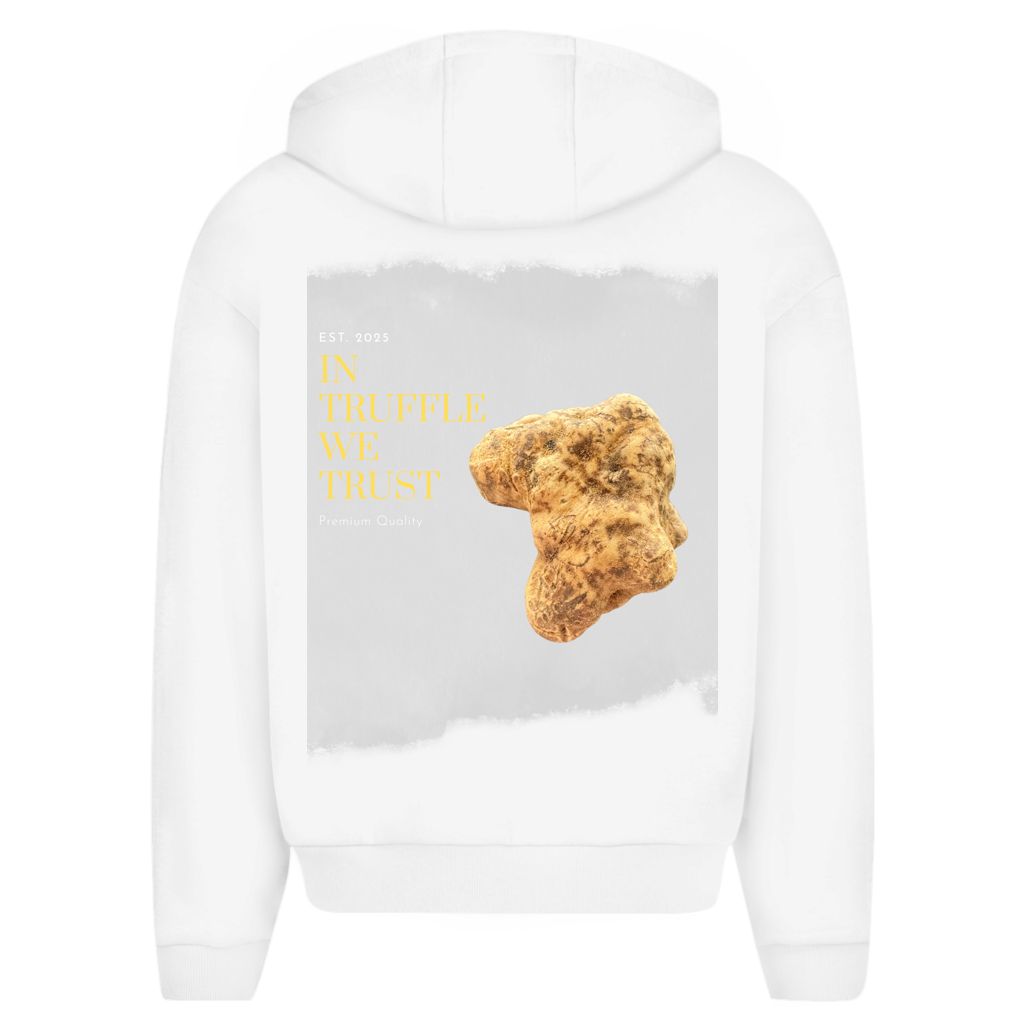 In Truffle we trust - oversized zipper hoodie