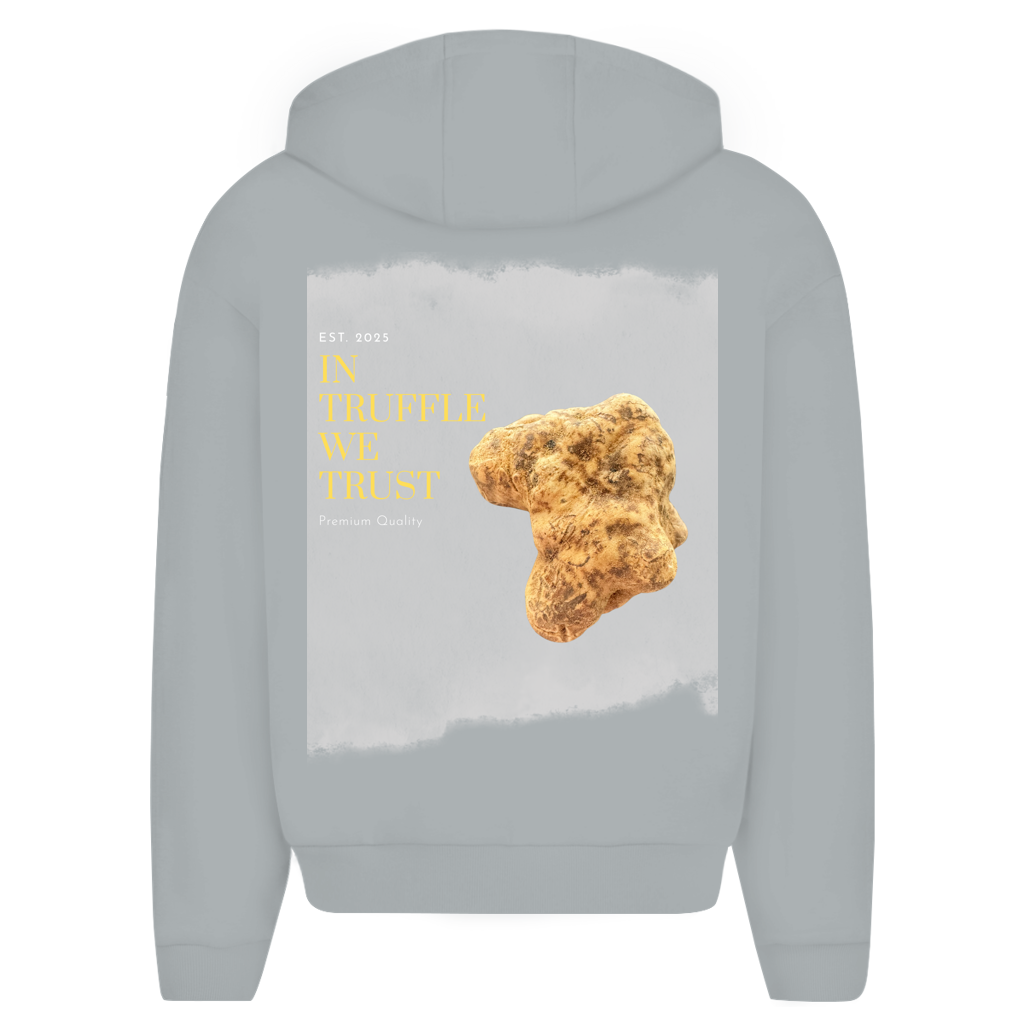 In Truffle we trust - oversized zipper hoodie