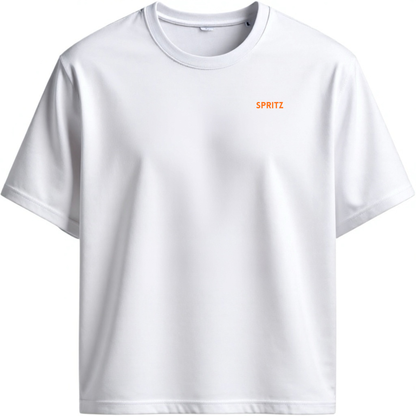 Front view of the SPRITZ classic organic cotton T-shirt