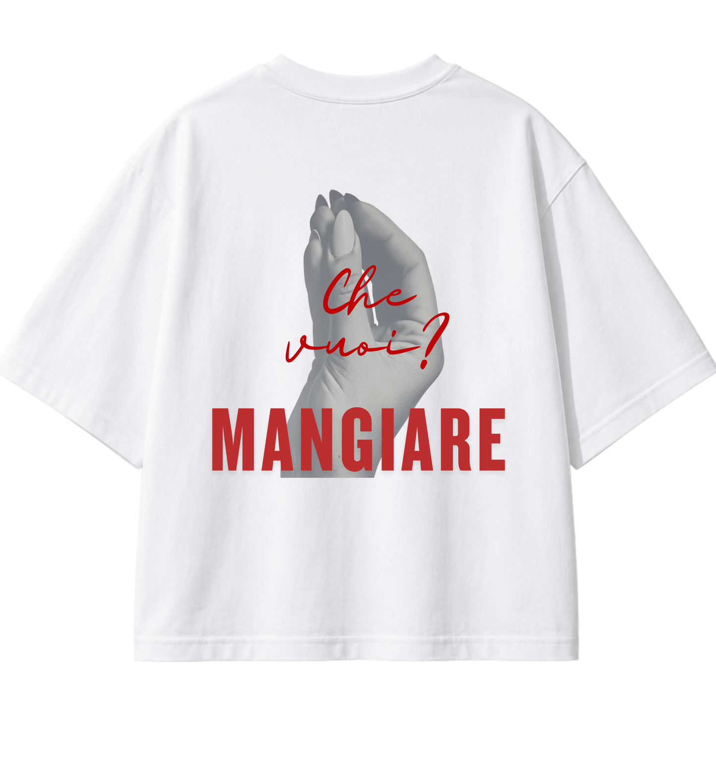 MANGIARE - oversize backprint