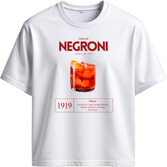 NEGRONI T-Shirt by BACCONE inspired by Italian aperitivo culture