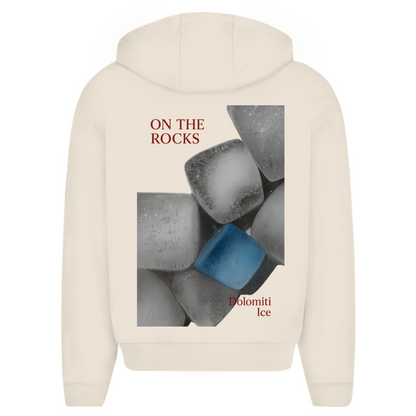 ON THE ROCKS - oversized zipper hoodie