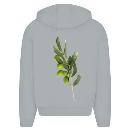 OLIVE - oversize zipper Hoodie
