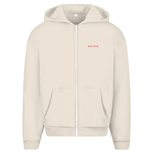 CHICCO DI CAFFÈ - oversize zipper Hoodie