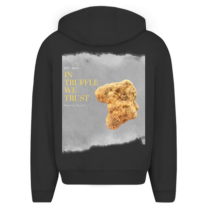 IN TRUFFLE WE TRUST - oversized zipper hoodie